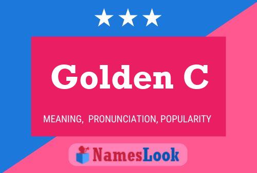 ملصق اسم Golden C