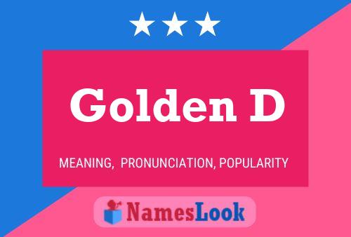 ملصق اسم Golden D