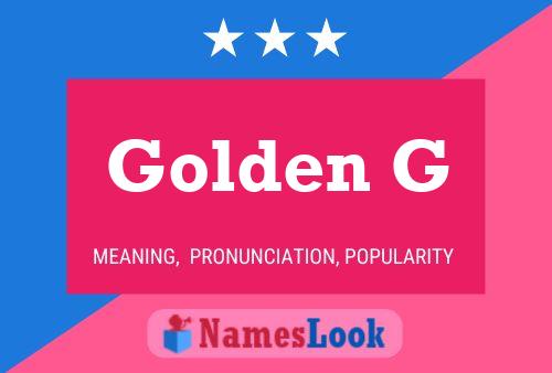 ملصق اسم Golden G