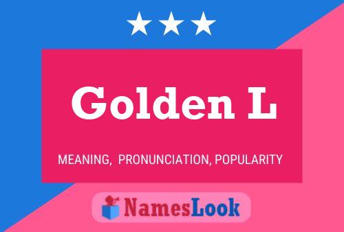 ملصق اسم Golden L