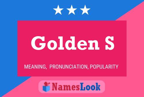 ملصق اسم Golden S