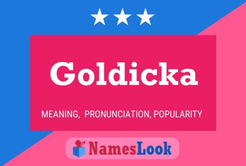 ملصق اسم Goldicka