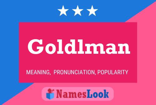 ملصق اسم Goldlman