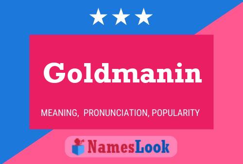 ملصق اسم Goldmanin