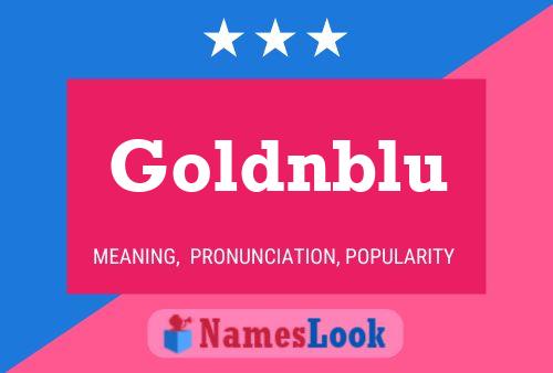 ملصق اسم Goldnblu