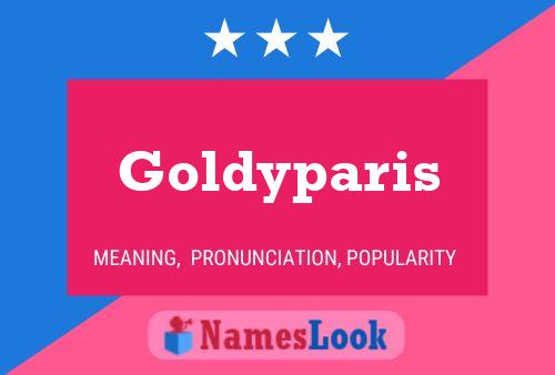 ملصق اسم Goldyparis