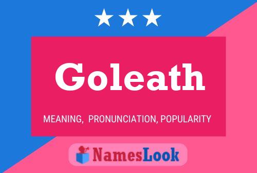 ملصق اسم Goleath