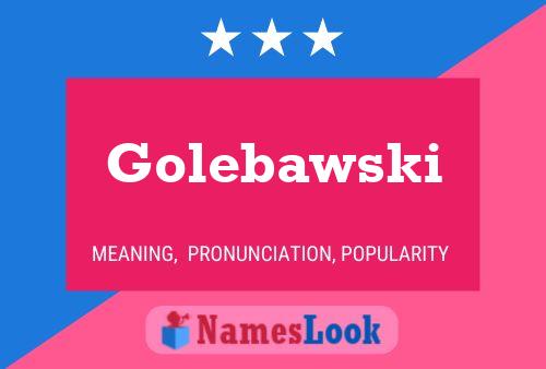 ملصق اسم Golebawski