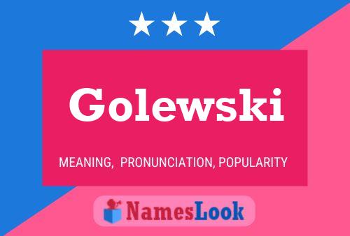 ملصق اسم Golewski