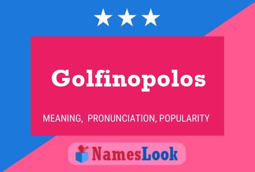 ملصق اسم Golfinopolos