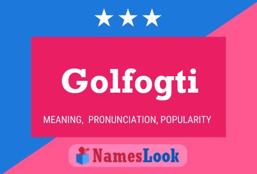 ملصق اسم Golfogti