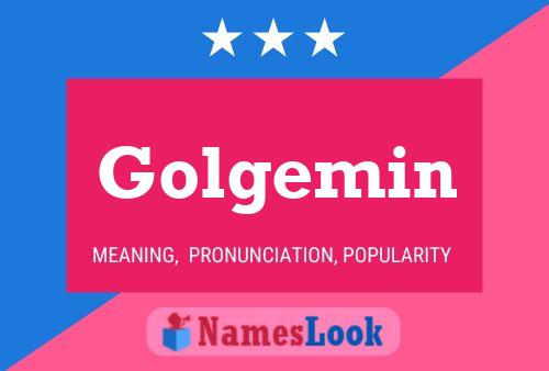 ملصق اسم Golgemin