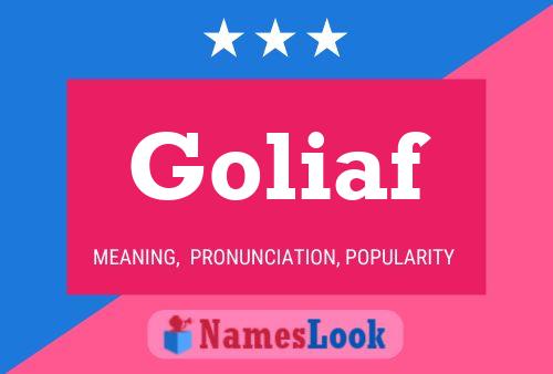 ملصق اسم Goliaf