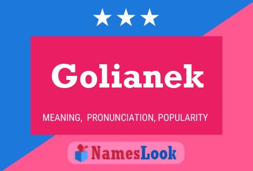 ملصق اسم Golianek