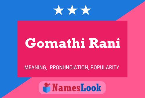 ملصق اسم Gomathi Rani