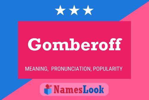 ملصق اسم Gomberoff