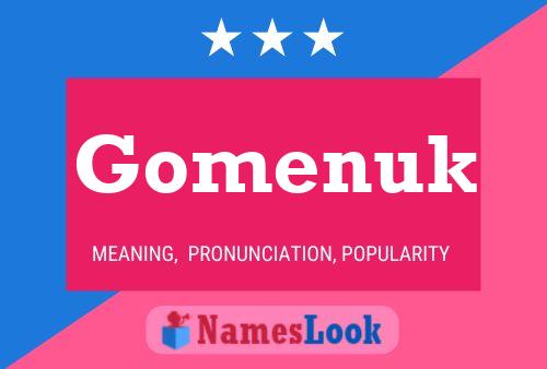 ملصق اسم Gomenuk