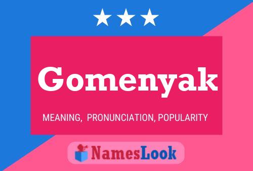 ملصق اسم Gomenyak