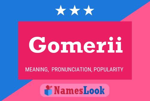 ملصق اسم Gomerii