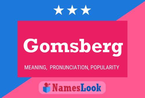 ملصق اسم Gomsberg