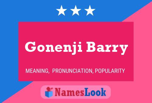 ملصق اسم Gonenji Barry