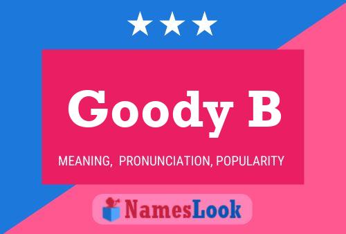 ملصق اسم Goody B