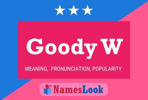 ملصق اسم Goody W