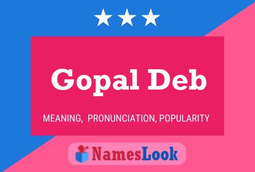 ملصق اسم Gopal Deb