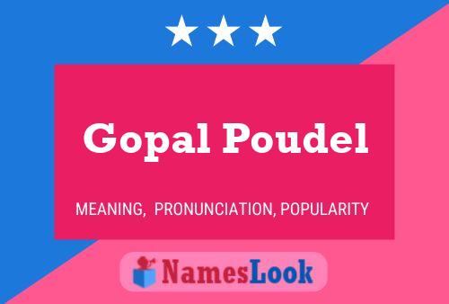 ملصق اسم Gopal Poudel