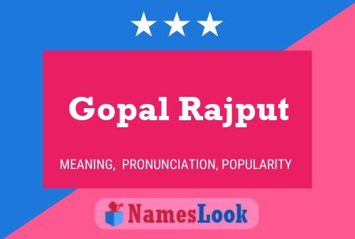 ملصق اسم Gopal Rajput