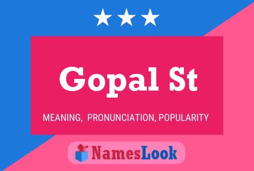 ملصق اسم Gopal St