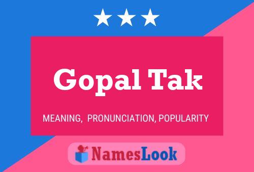 ملصق اسم Gopal Tak