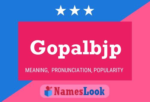 ملصق اسم Gopalbjp