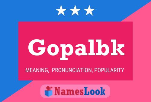 ملصق اسم Gopalbk