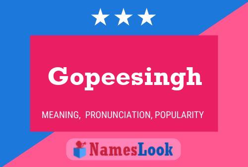 ملصق اسم Gopeesingh