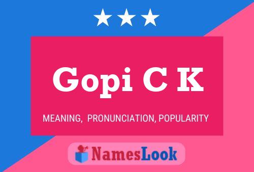 ملصق اسم Gopi C K