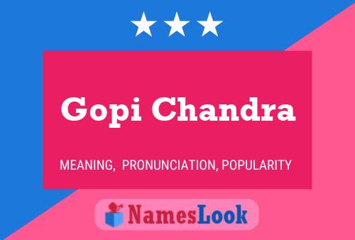 ملصق اسم Gopi Chandra