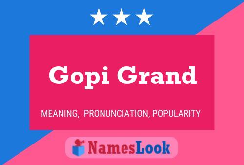 ملصق اسم Gopi Grand