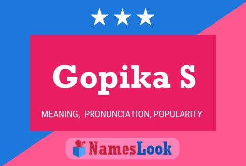 ملصق اسم Gopika S