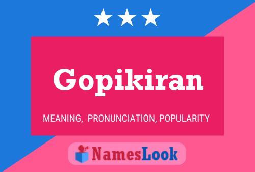 ملصق اسم Gopikiran