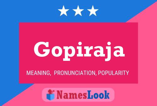 ملصق اسم Gopiraja