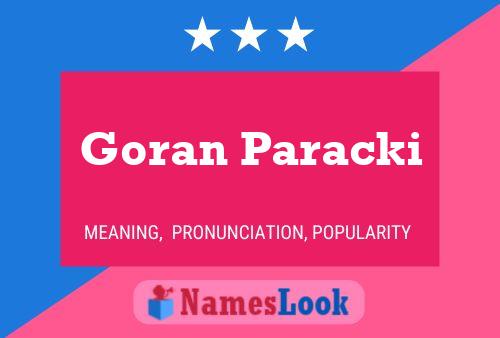 ملصق اسم Goran Paracki