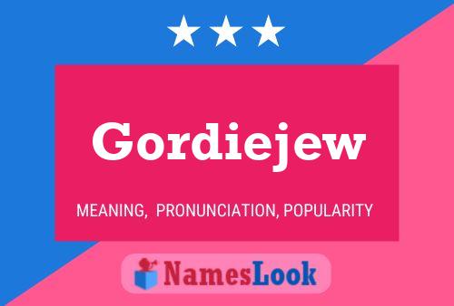 ملصق اسم Gordiejew