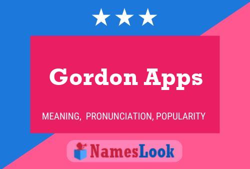 ملصق اسم Gordon Apps