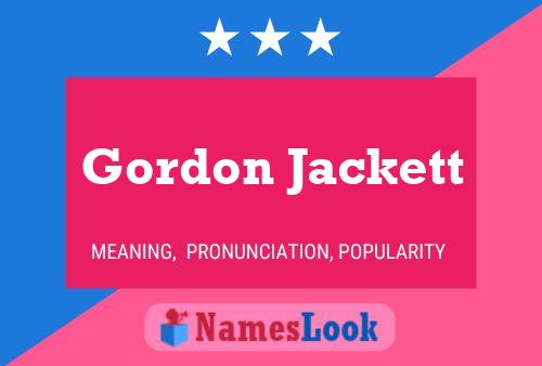 ملصق اسم Gordon Jackett