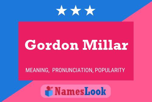 ملصق اسم Gordon Millar