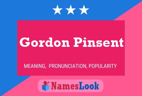 ملصق اسم Gordon Pinsent