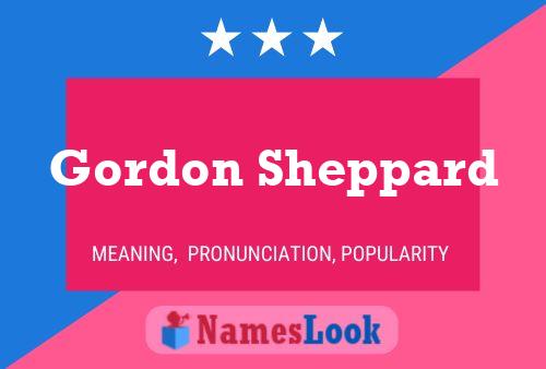 ملصق اسم Gordon Sheppard