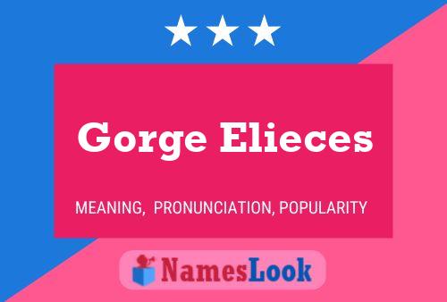 ملصق اسم Gorge Elieces