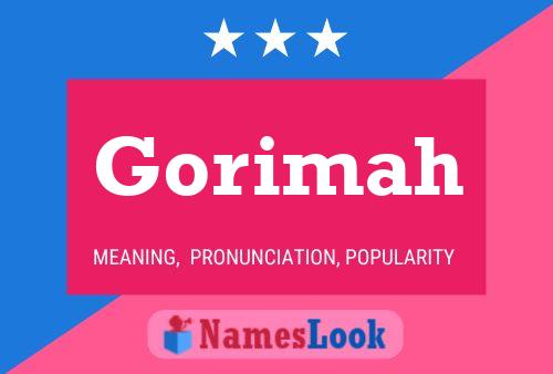 ملصق اسم Gorimah